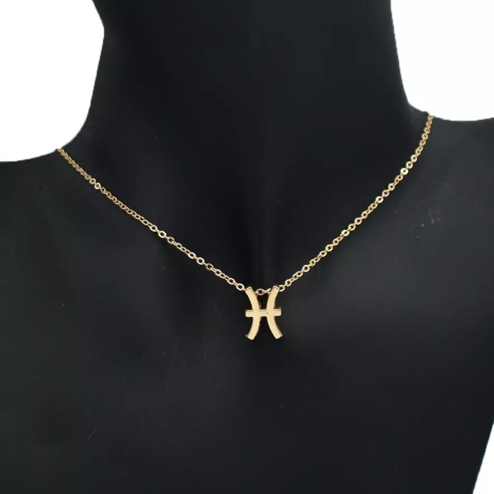 Pisces ♓️ Zodiac Sign Necklace - Picture 3 of 5